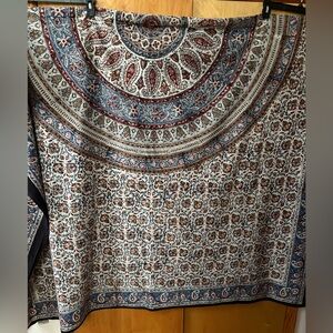 Homestead cotton woodblock printed sheet size twin -queen